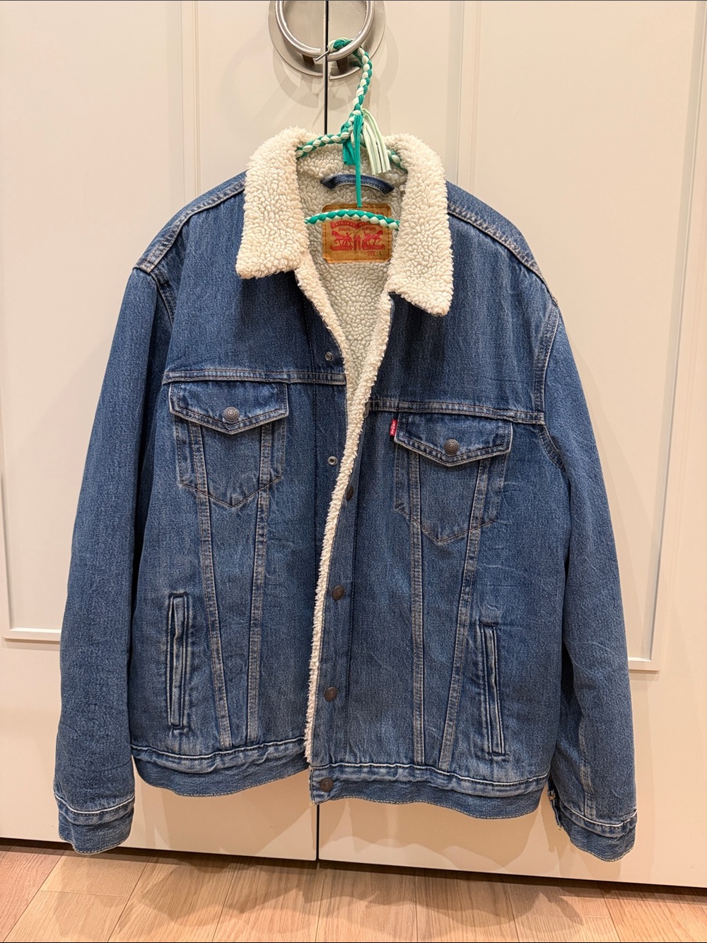 Levi’s MENs Sherpa Denim Jacket